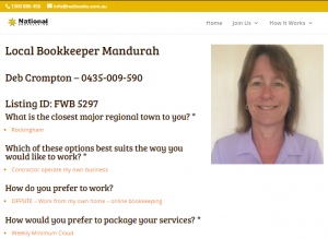 Local Bookkeeper Online Digital Profile for Social Media Marketing