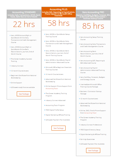 Accounting online training courses in Xero, MYOB, QuickBooks Online and Reckon One - JobTrainer, Jobseekers and upskilling comparisons